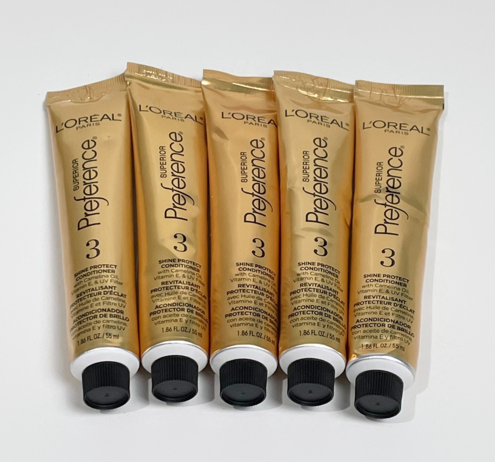 Loreal Superior Preference Shine Protect Conditioner 1.86 fl oz Lot of 5